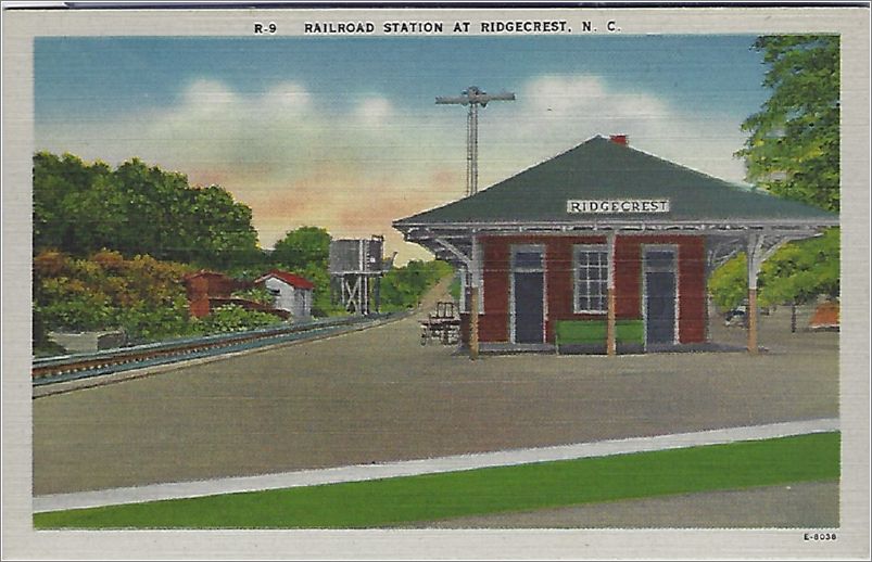 Railroad Station at Ridgecrest NC x19-apcr009a01-f