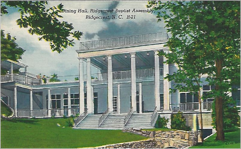 Dining Hall, Ridgecrest Bapist Assembly, Ridgecrest NC x19-apcr021a01-f