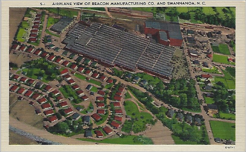 Airplane View of Beacon Manufacturing Co and Swannanoa NC x19-apcs001a01-f