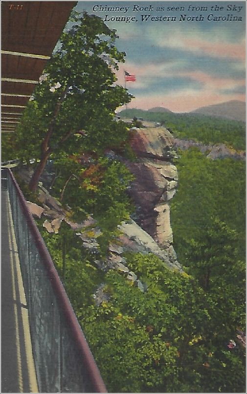 Chimney Rock as seen from Sky Lounge, Western North Carolina x19-apct011a01-f