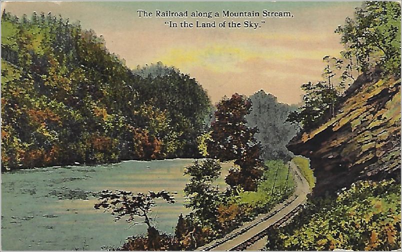 The Railroad along a Mountain Stream 