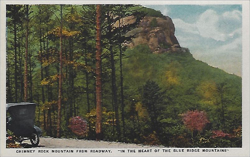 Chimney Rock Mountain from Roadway, 