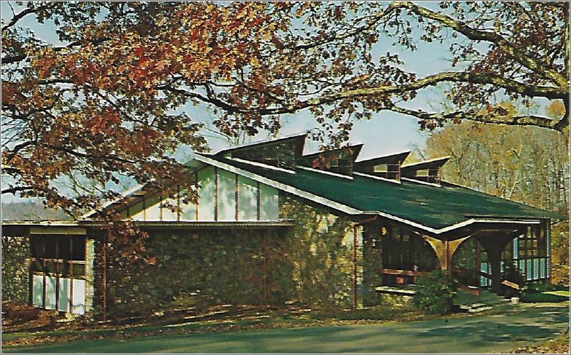 Native Fieldstone was used in the construction of the Library at Warren Wilson College, Swannanoa, North Carolina x19-ck127620a01-f