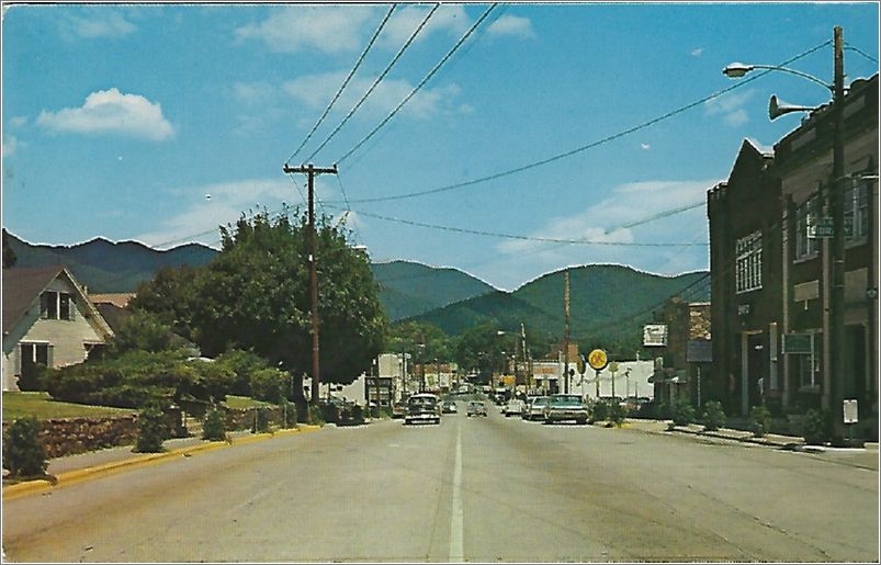 Main Street, looking North in Black Mountain, North Carolina x19-ckam133a01-f