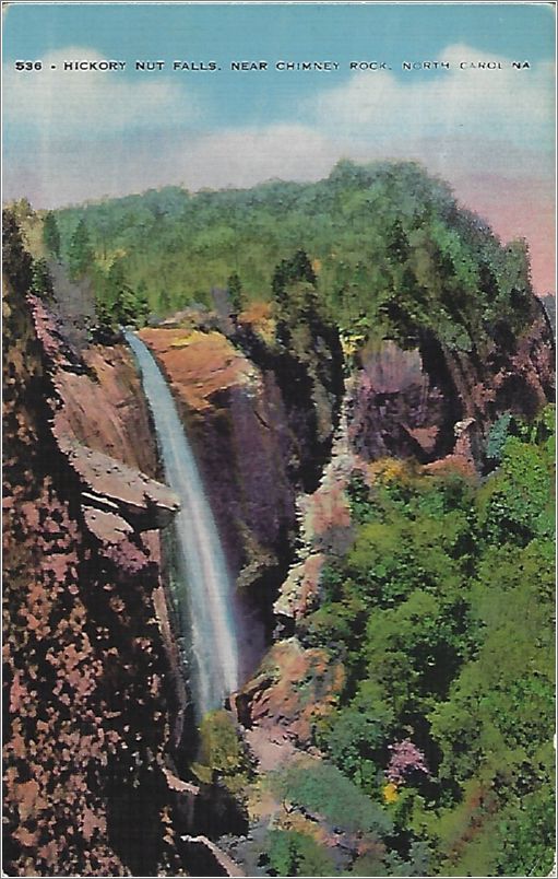 Hickory Nut Falls, near Chimney Rock, North Carolina x19-dnc536a01-f
