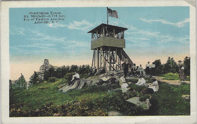 Observation Tower, Mt Mitchell - 6711 feet - Top of Eastern America, Asheville NC (no ECK number) x19-eck-27155-a01-f