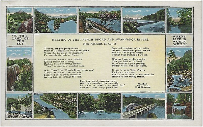 Meeting of the French Broad and Swannanoa Rivers near Asheville NC (poem)