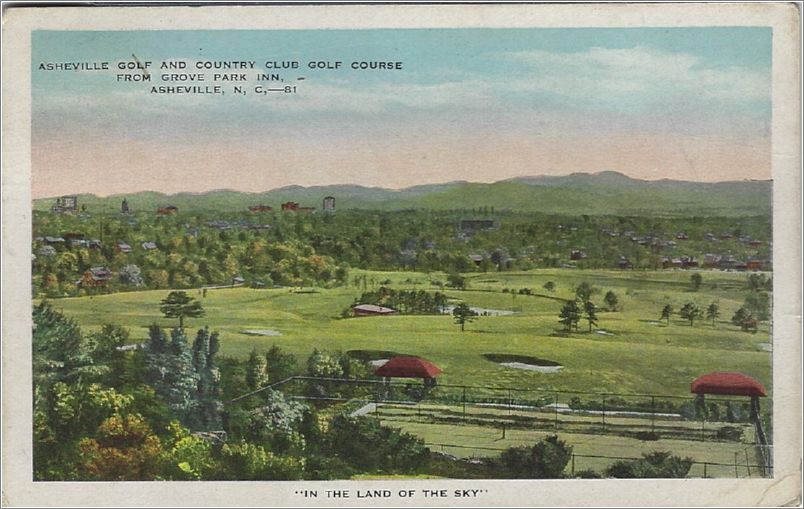 Asheville Golf and Country Club Golf Course from Grove Park Inn, Asheville NC x19-eck081a01-f