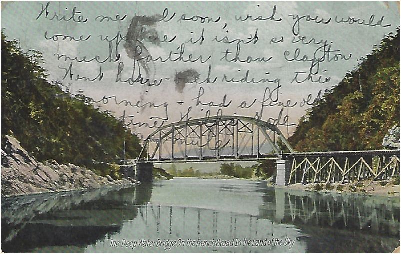 The Deep Water Bridge on the French Broad, In the Land of the Sky x19-hmc4444a01-f