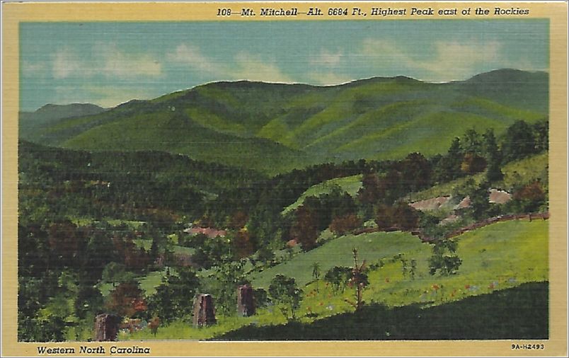 Mt. Mitchell, Alt 6684 ft, Highest Peak east of the Rockies, Western North Carolina x19-hnm108a01-f