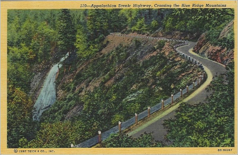 Appalachian Scenic Highway, Crossing the Blue Ridge Mountains x19-hnm130a01-f