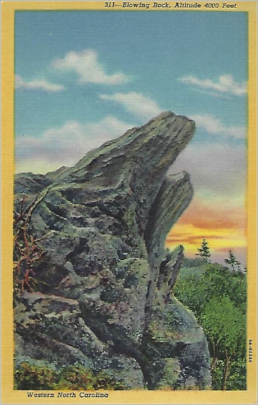 Blowing Rock, Altitude 4000 feet, Wester North Carolina x19-hnm311a01-f