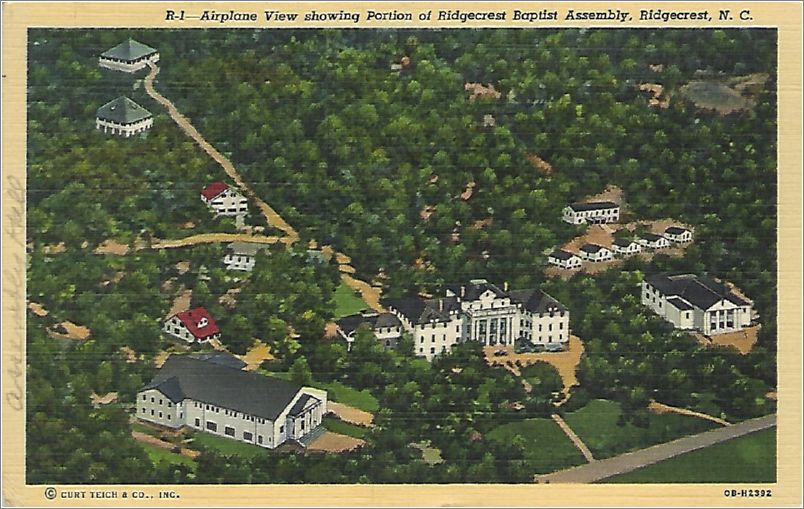 Airplane View showing portion of Ridgecrest Baptist Assembly, Ridgecrest NC x19-hnmr01a01-f