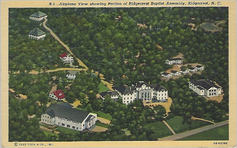 Airplane View showing portion of Ridgecrest Baptist Assembly, Ridgecrest NC x19-hnmr01a02-f