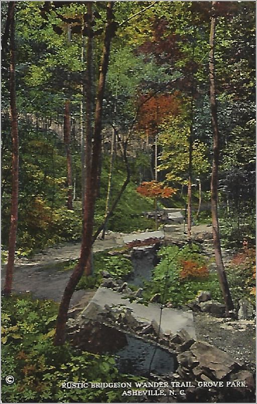 Rustic Bridges on Wander Trail, Grove Park, Asheville NC x19-hwpa35997a01-f