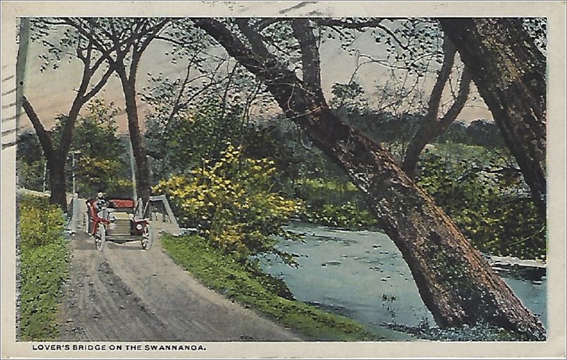 Lover's Bridge on the Swannanoa (card has no SPC 