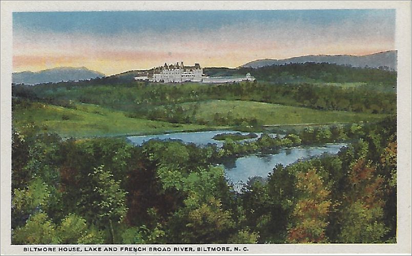 Biltmore House, Lake and French Broad River, Biltmore NC x19-spc0b143a01-f