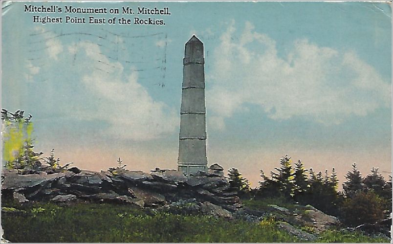 Mitchell's Monument on Mt. Mitchell, Highest Point East of the Rockies x19-spc0b154a01-f