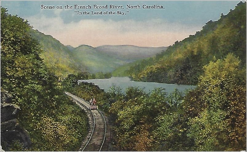 Scene on the French Broad River, North Carolina 