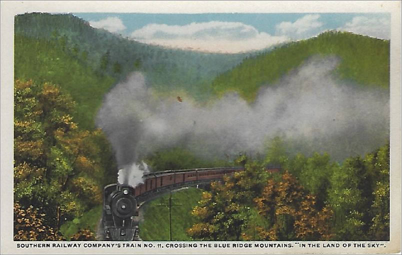 Southern Railway Company's Train No. 11, Crossing the Blue Ridge Mountains, 