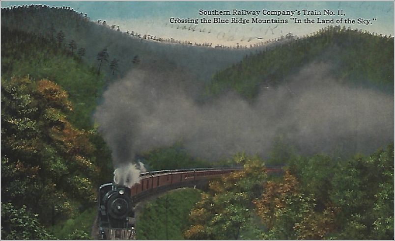 Southern Railway Company's Train No. 11, Crossing the Blue Ridge Mountains, 