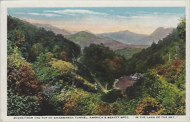 Scene from the Top of Swannanoa Tunnell, America's Beauty Spot. 