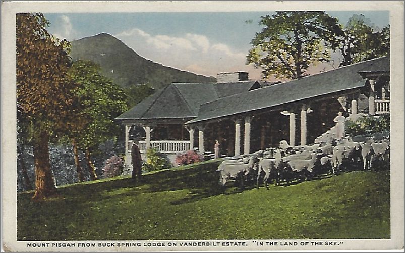 Mount Pisgah from Buck Spring Lodge on Vanderbilt Estate, 