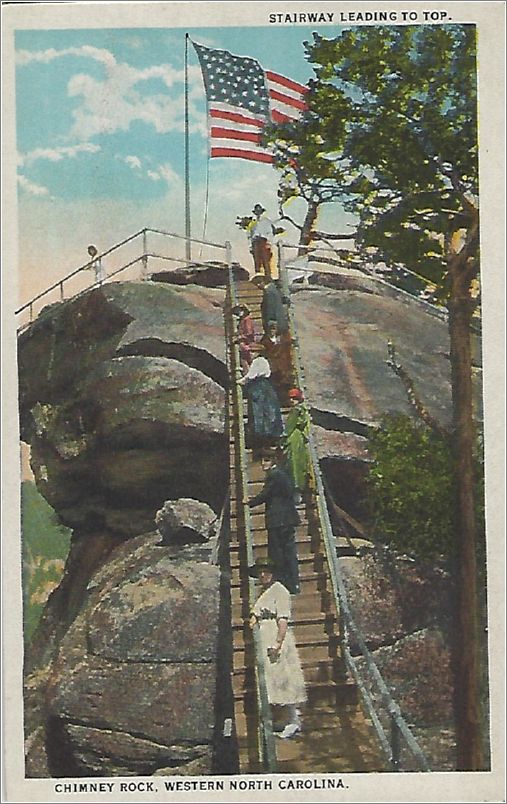 Stairway Leading to Top, Chimney Rock, Western North Carolina x19-spc0b574a01-f