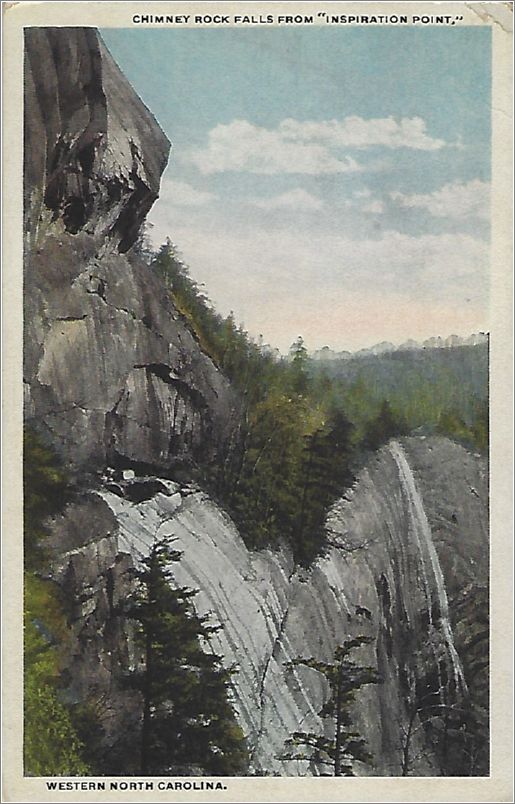 Chimney Rock Falls from 