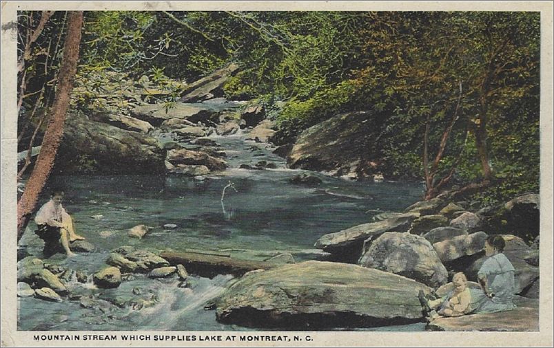 Mountain Stream which supplies lake at Montreat NC x19-spc0b609a01-f