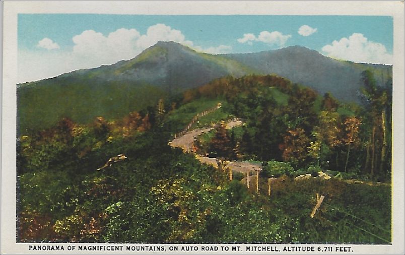 Panorama of Magnificent Mountains on Auto Road to Mt. Mitchell, altitude 6711 feet x19-spc0b761a01-f