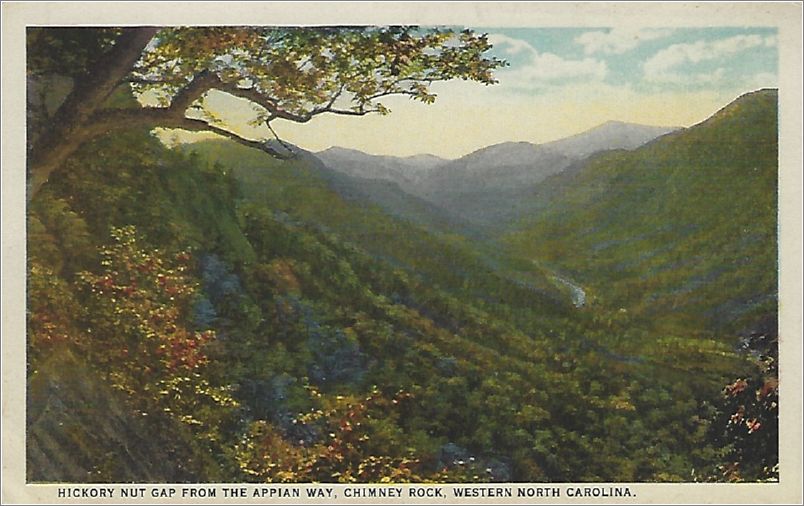 Hickory Nut Gap from the Appian Way, Chimney Rock, Western North Carolina x19-spc0b778a01-f