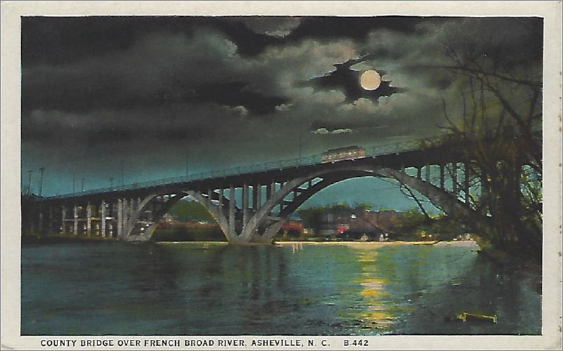 County Bridge Over French Broad River, Asheville NC x19-spcb442a01-f