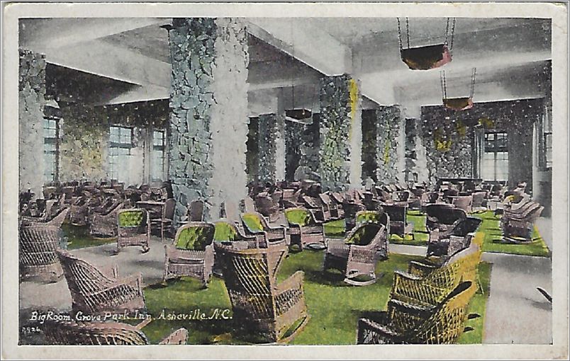 Big Room, Grove Park Inn, Asheville NC (PM: Blue Ridge NC) x19-tcs2926a01-f
