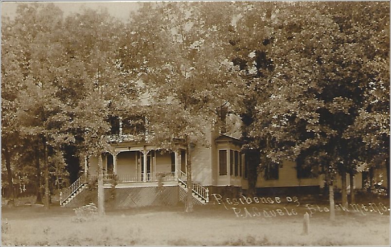 Resibence of PA Cauble Black Mt NC (note: Residence is spelled with a 