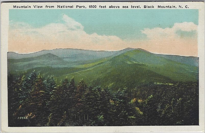 Mountain View from National Park, 6500 feet above sea level, Black Mountain NC x19-woodards000e01-f