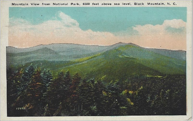Mountain View from National Park, 6500 feet above sea level, Black Mountain NC x19-woodards000e02-f